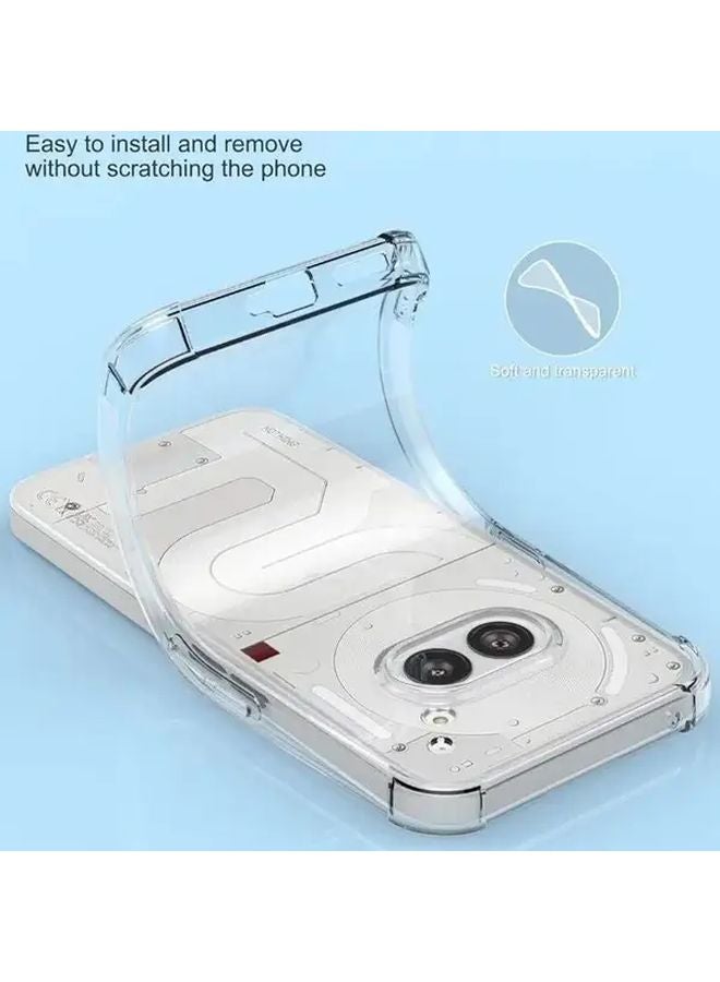 حافظة TPU شفافة لهاتف Nothing Phone 2a مع واقيات زوايا مضادة للصدمات - Image 4